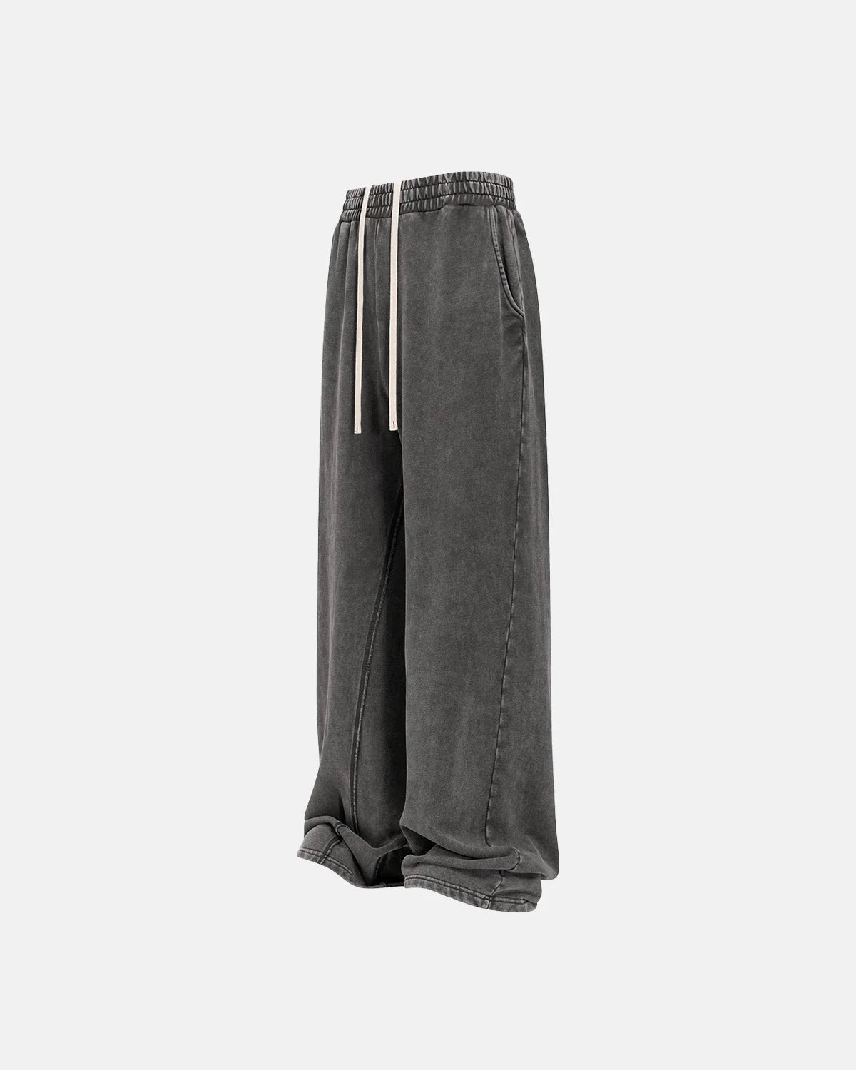 Omygoods Straight Leg Acid Wash Sweatpant