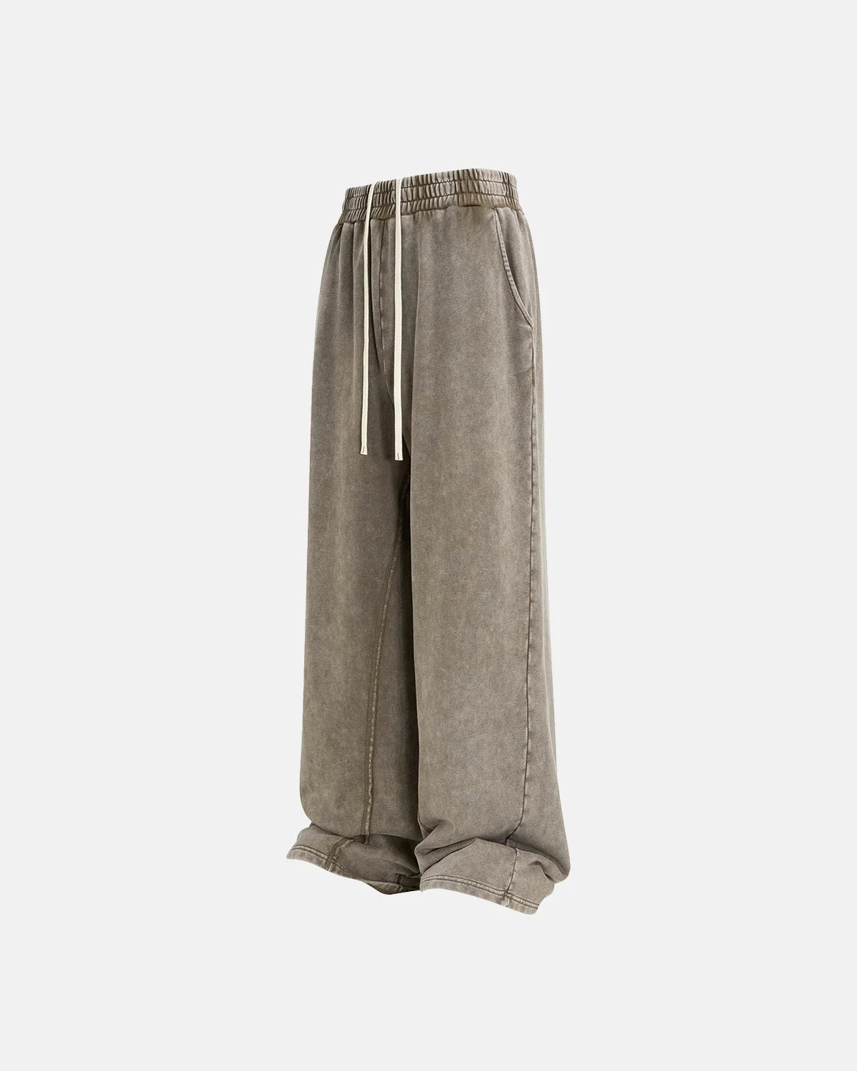 Omygoods Straight Leg Acid Wash Sweatpant