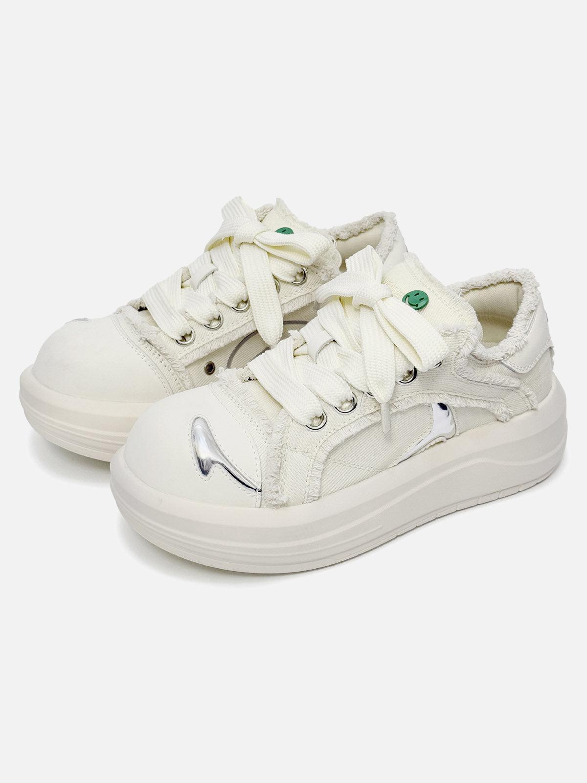 Omygoods Street Deconstructed Split Whisker Sneakers