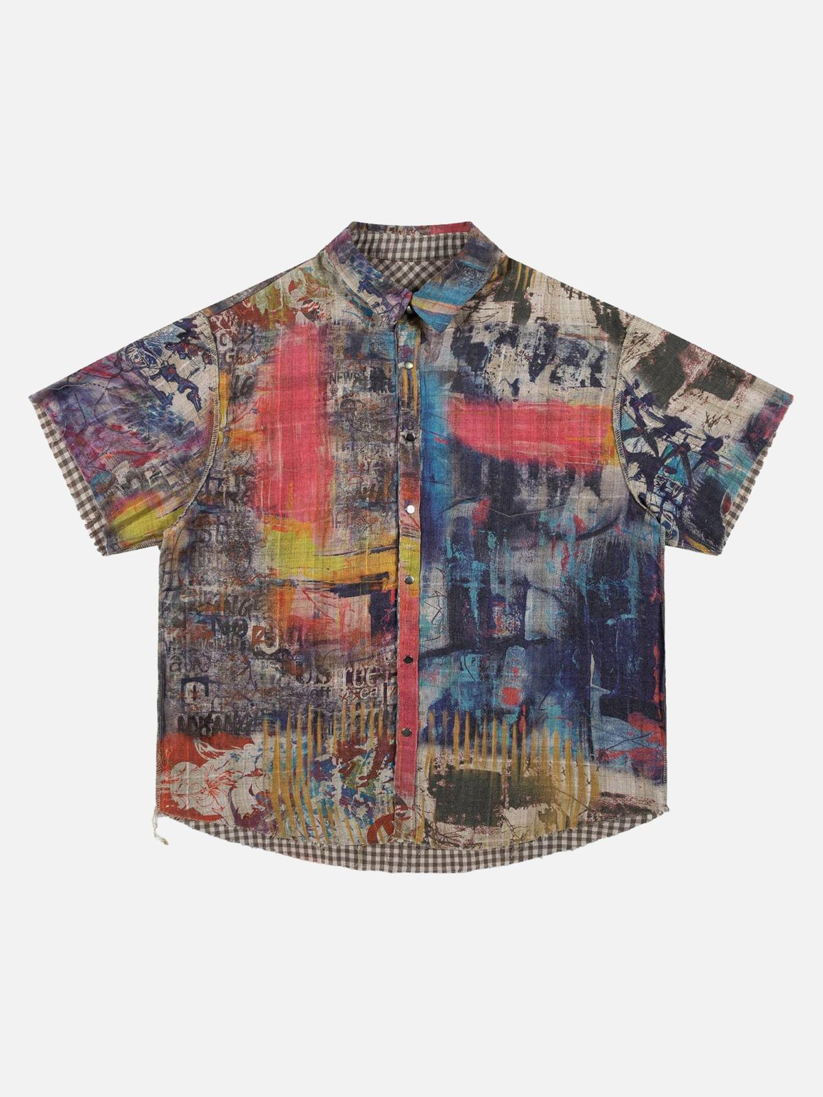 Omygoods Street Reversible Short-Sleeved Shirt