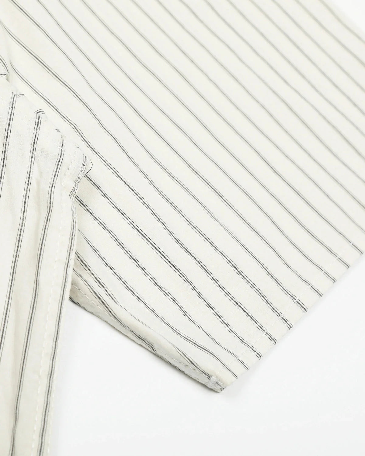 Omygoods Striped Embroidered Short-Sleeve Shirt
