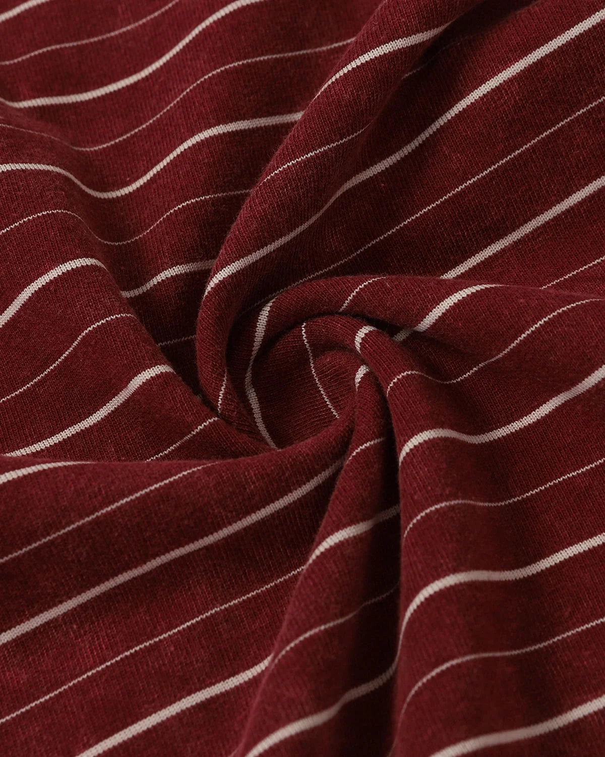 Omygoods Striped Patchwork Washed T-Shirt
