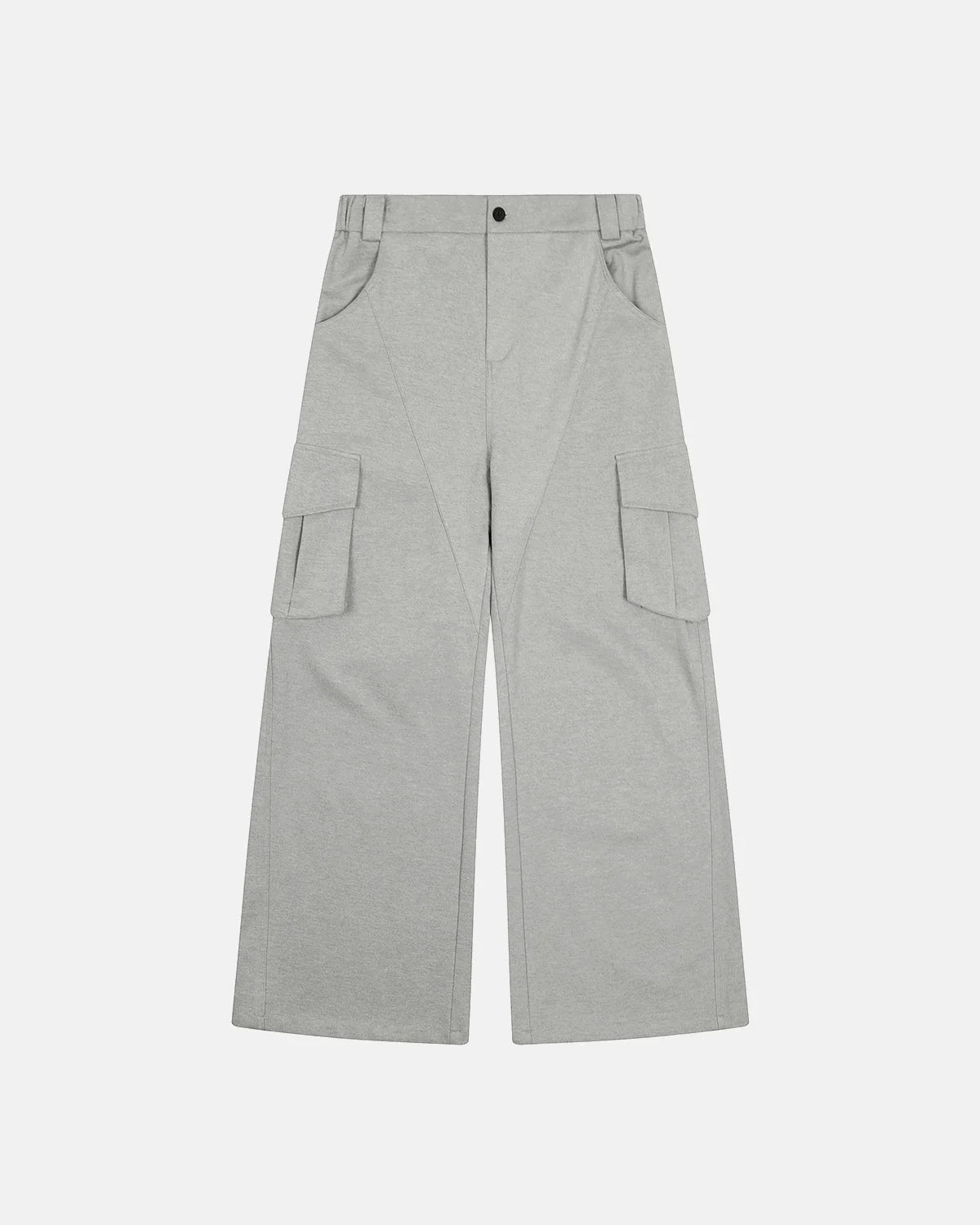 Omygoods Structured Wide Leg Cargo Pants