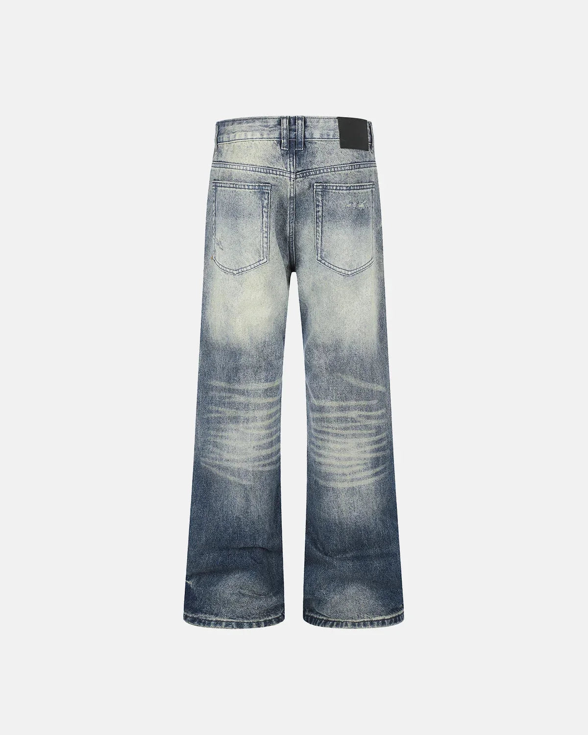 Omygoods Stud Distressed Bootcut Jeans