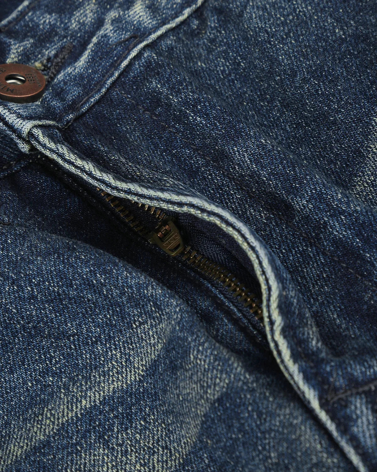 Omygoods Stud Distressed Bootcut Jeans
