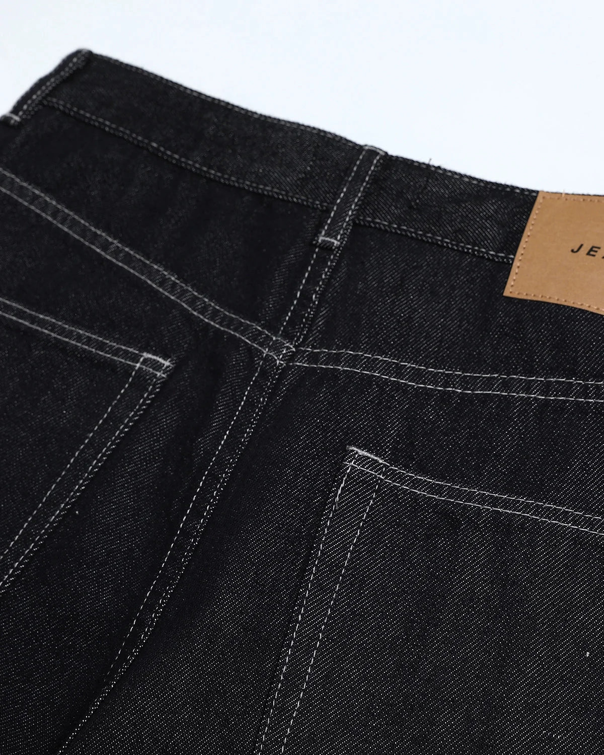 Omygoods Studded Rhinestone Baggy Denim Jeans