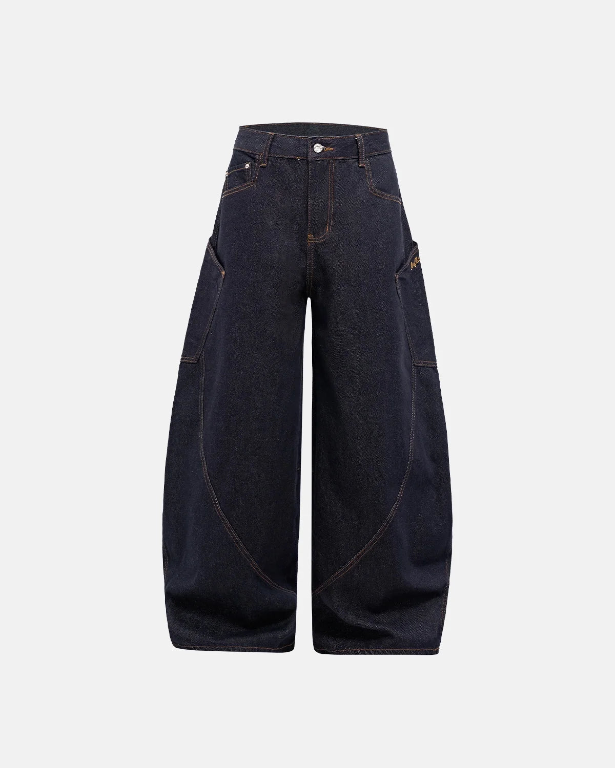 Omygoods Super Raw Barrel Jeans