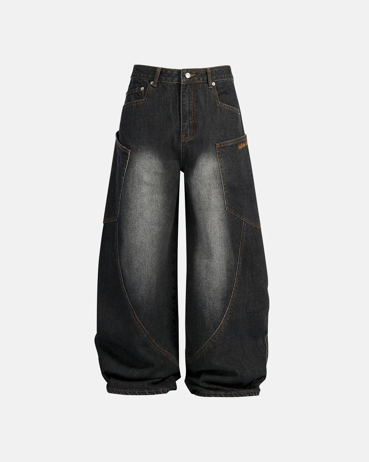 Omygoods Super Raw Barrel Jeans