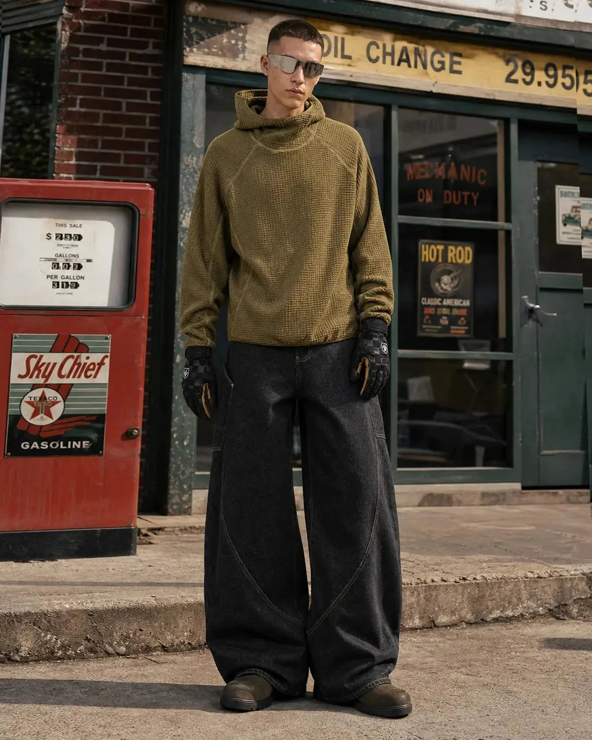 Omygoods Super Raw Barrel Jeans
