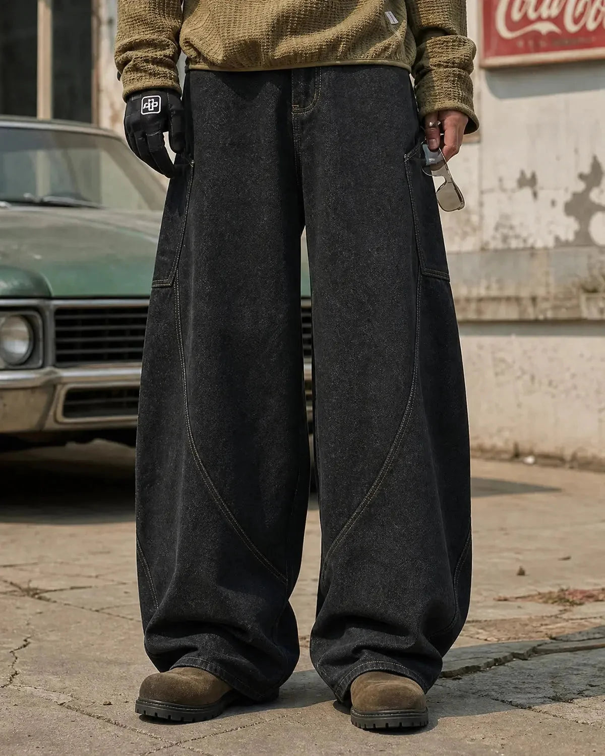 Omygoods Super Raw Barrel Jeans