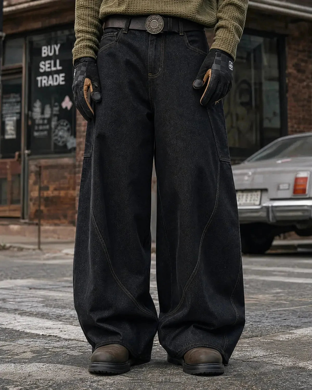 Omygoods Super Raw Barrel Jeans