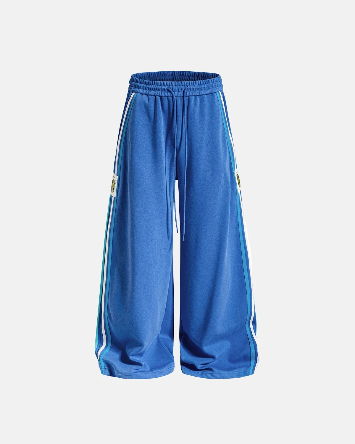 Omygoods Contrast Stripe Barrel Sweatpants