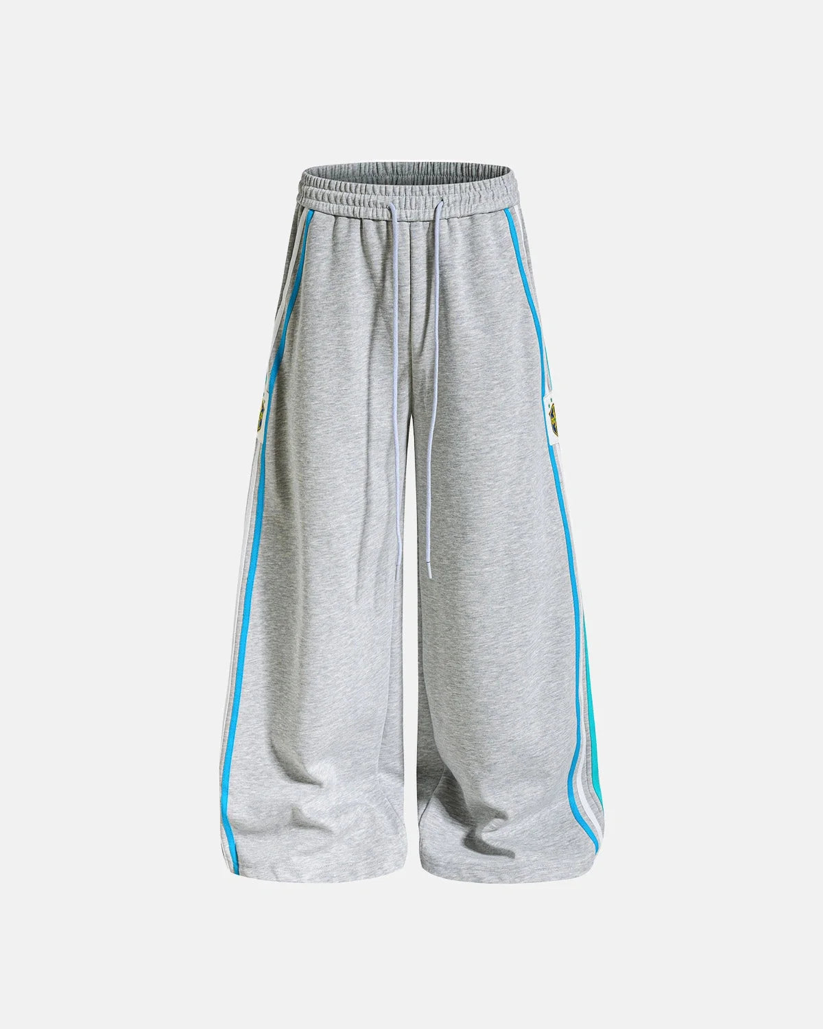 Omygoods Contrast Stripe Barrel Sweatpants