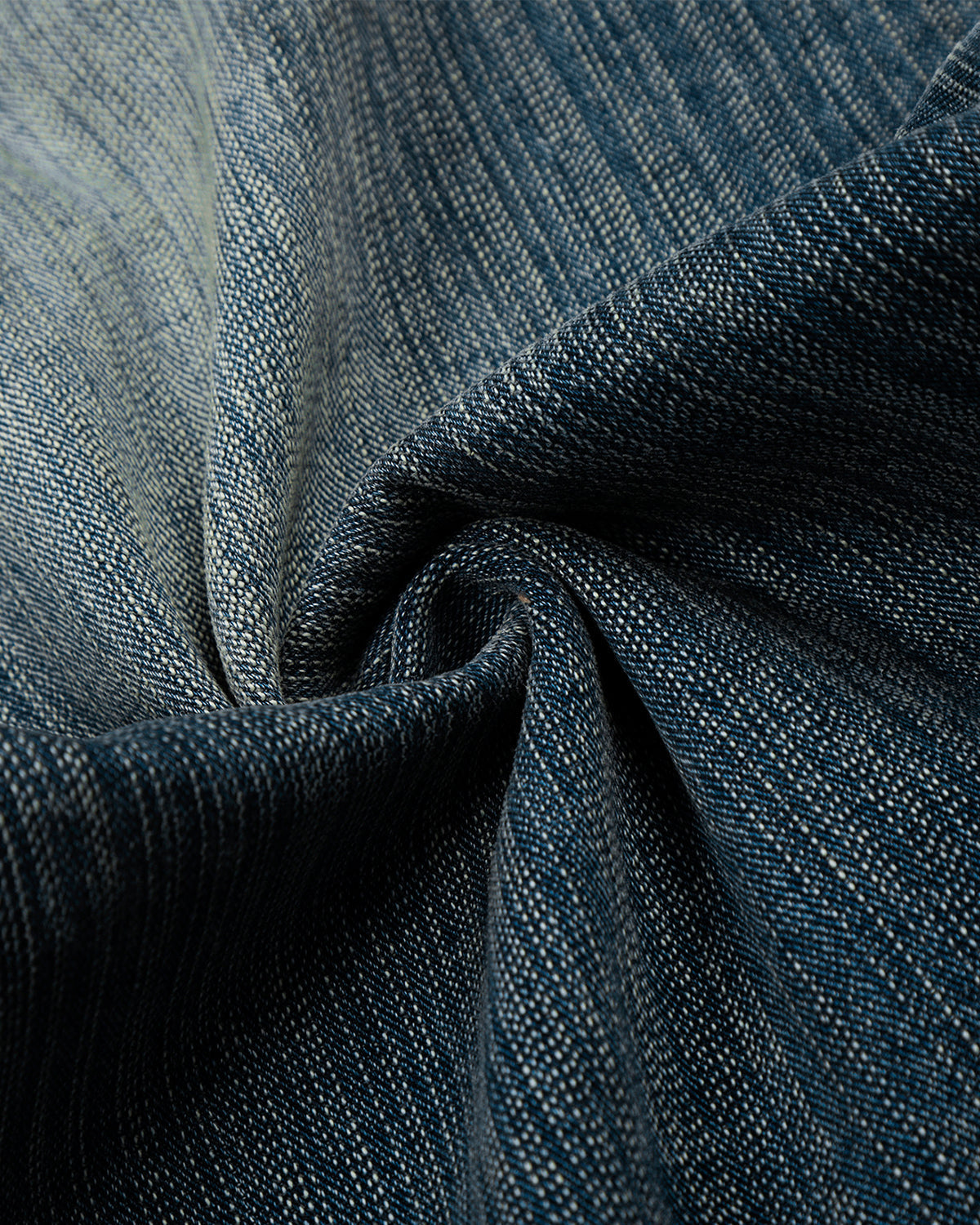Omygoods Textured Bamboo Weave Denim Jeans