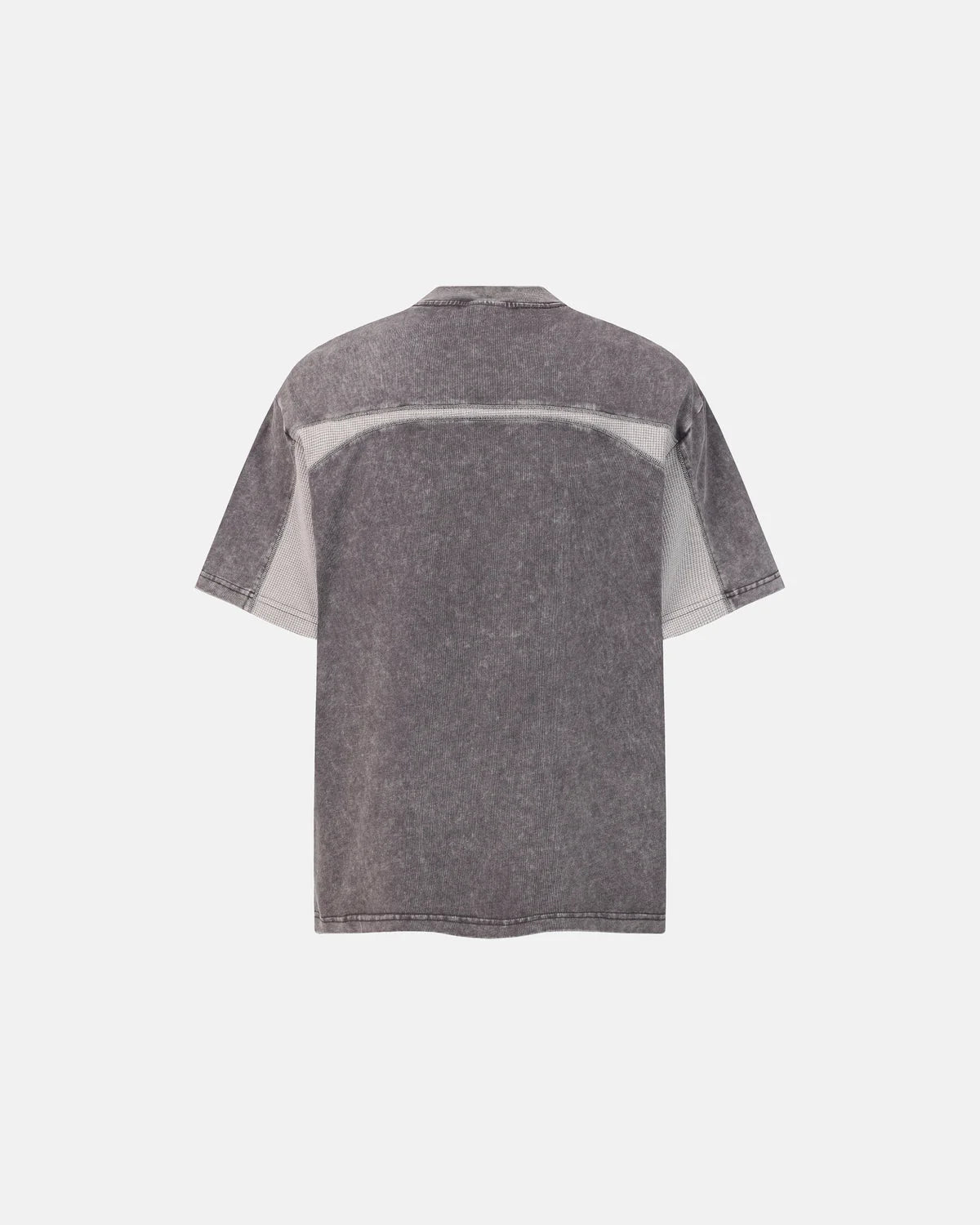 Omygoods Textured Patchwork Washed T-Shirt