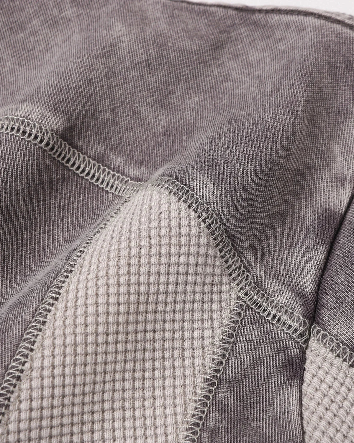 Omygoods Textured Patchwork Washed T-Shirt