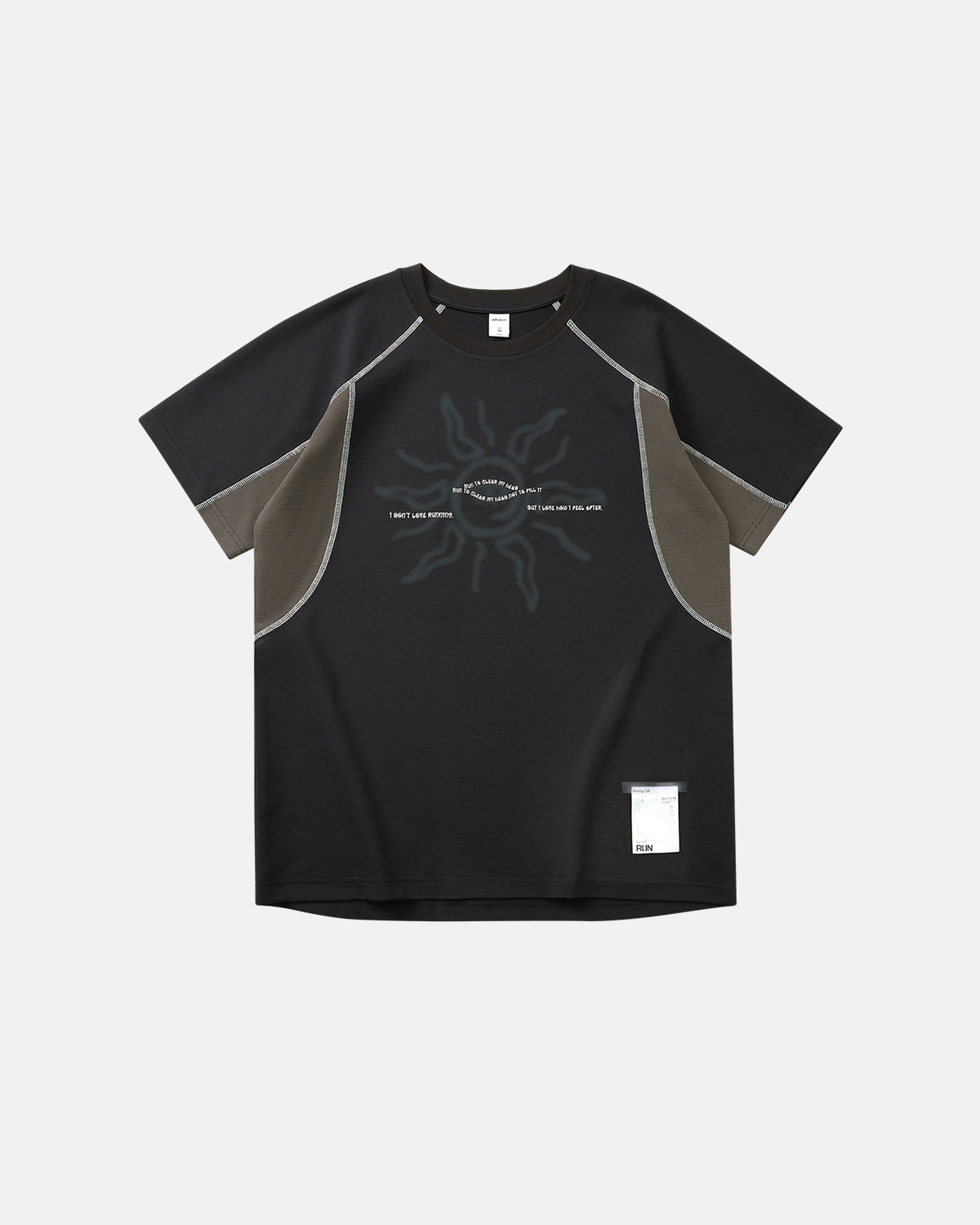 Omygoods Totem Graphic Patchwork T-Shirt