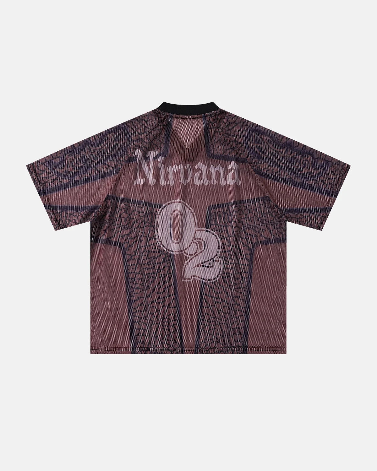 Omygoods Tribal Pattern Mesh Jersey