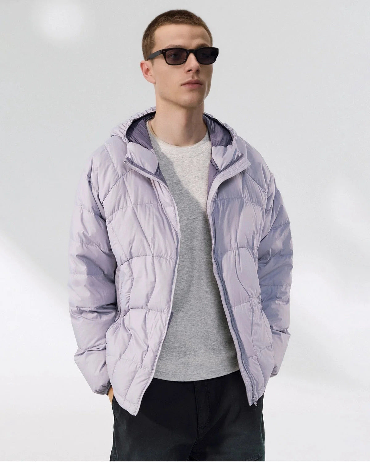 Omygoods Ultra-Light Hooded Down Jacket