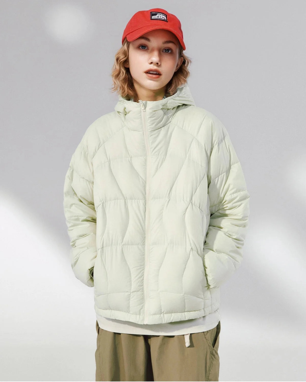 Omygoods Ultra-Light Hooded Down Jacket