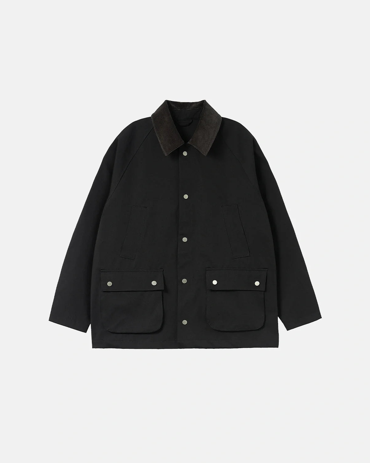 Omygoods Utility Pocket Button Up Jacket