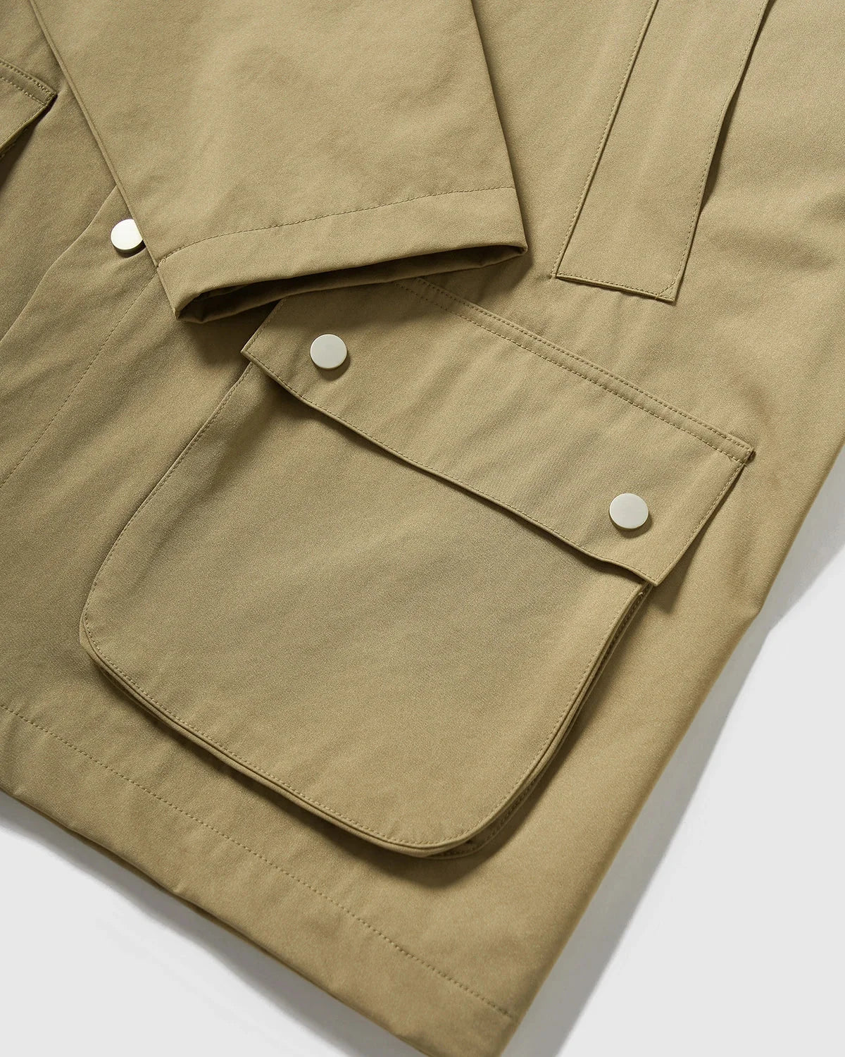 Omygoods Utility Pocket Button Up Jacket