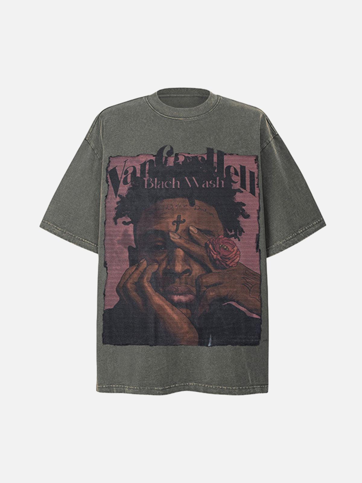 Omygoods Vintage Artistic Graphic T-Shirt