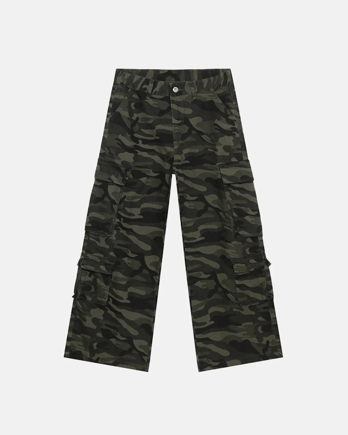 Omygoods Vintage Camo Cargo Pants