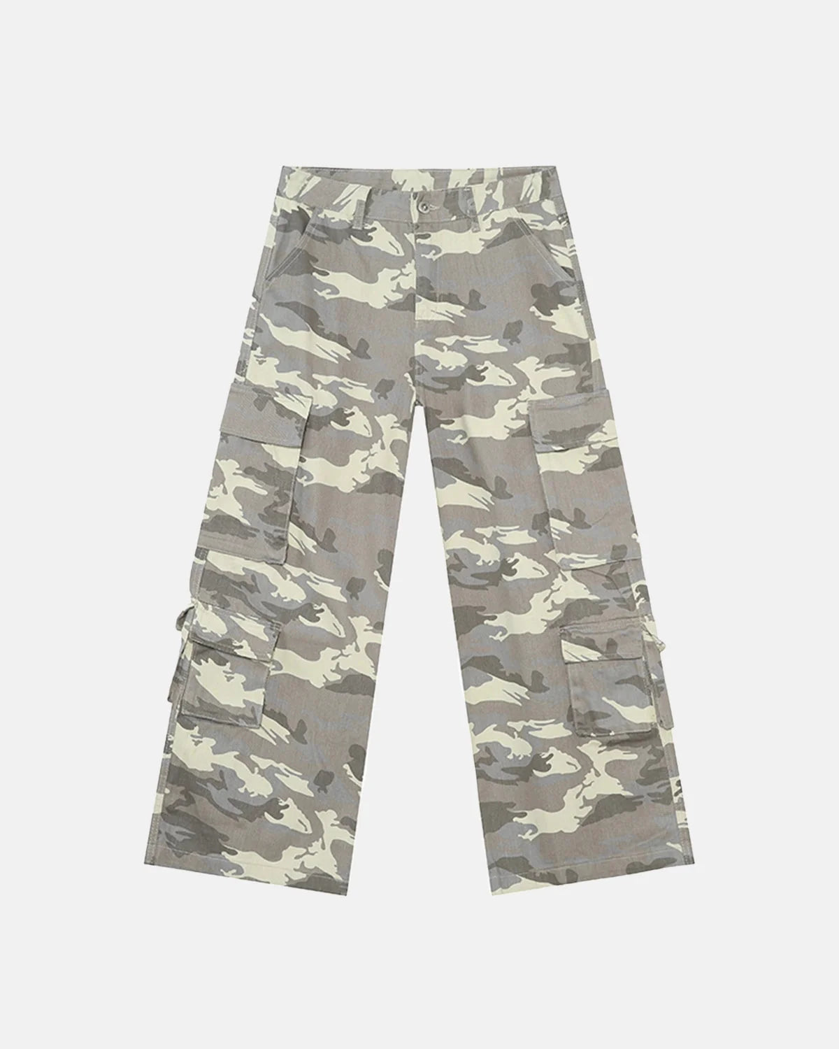 Omygoods Vintage Camo Cargo Pants