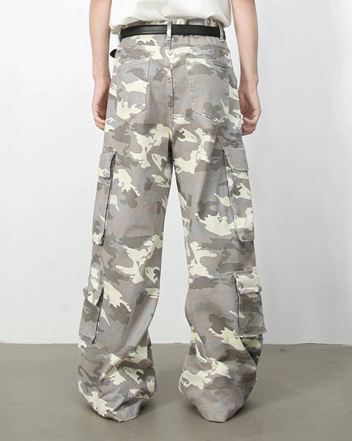 Omygoods Vintage Camo Cargo Pants