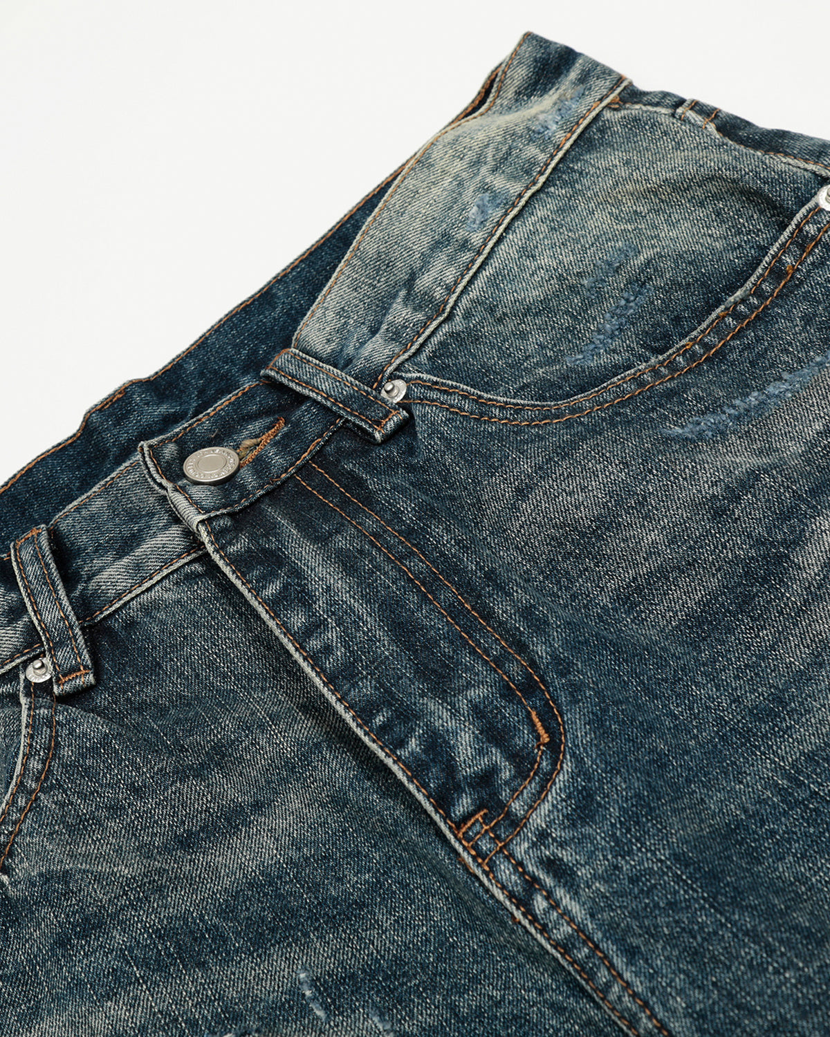 Omygoods Vintage Distressed Baggy Jeans