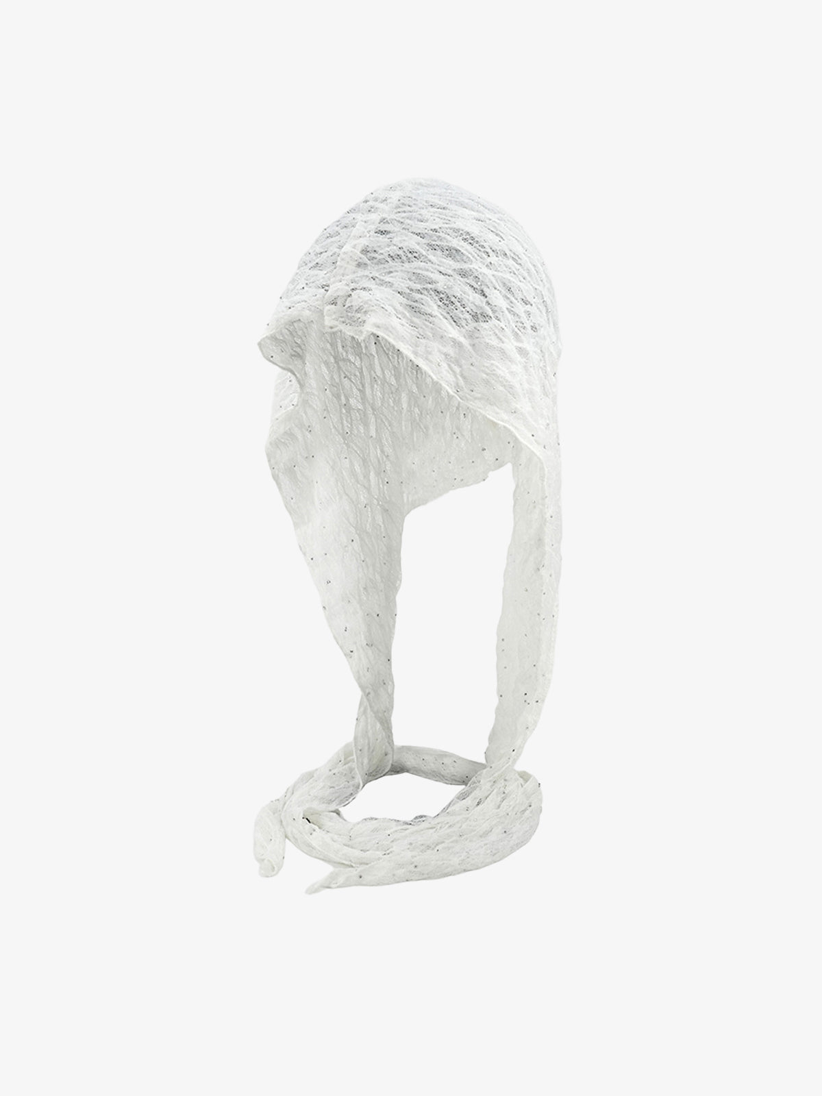 Omygoods Vintage Lace Hollow Crochet Long Strap Headscarf Hat