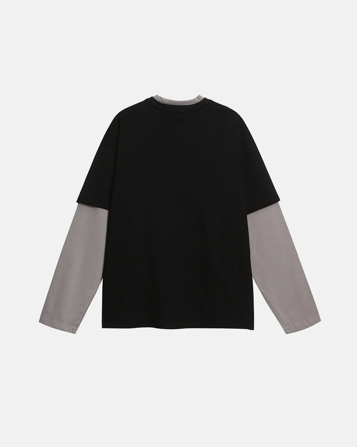 Omygoods Vintage Layered Graphic Long Sleeve T-Shirt