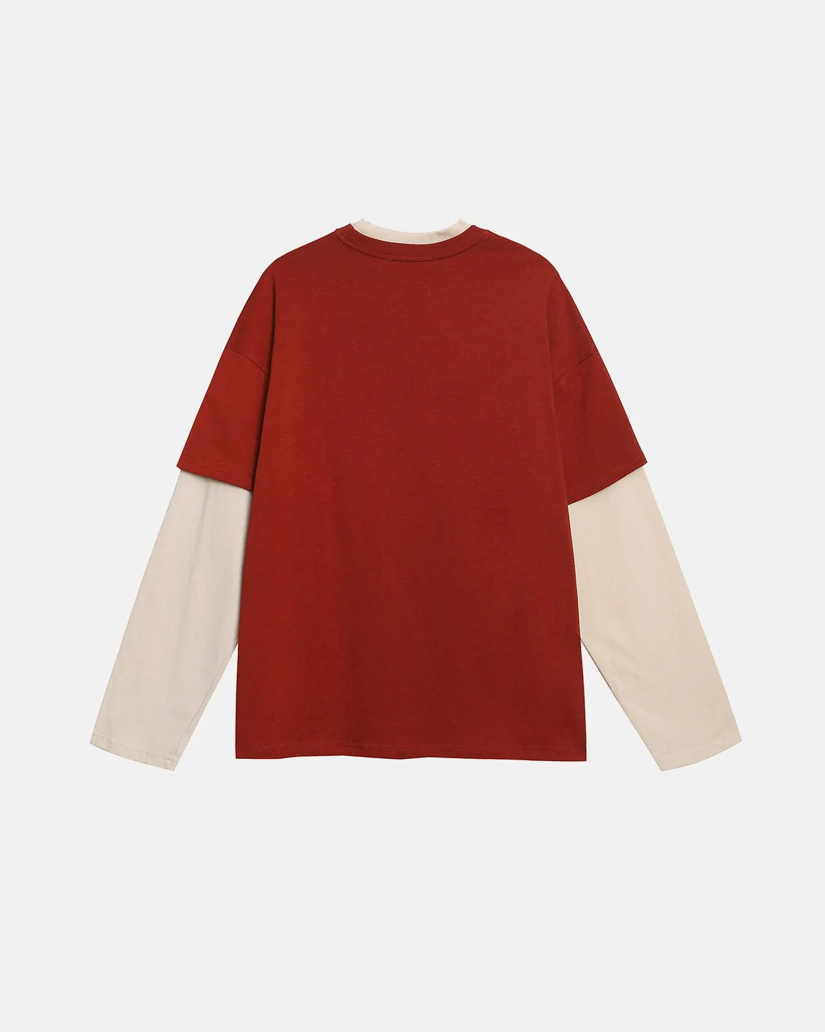 Omygoods Vintage Layered Graphic Long Sleeve T-Shirt