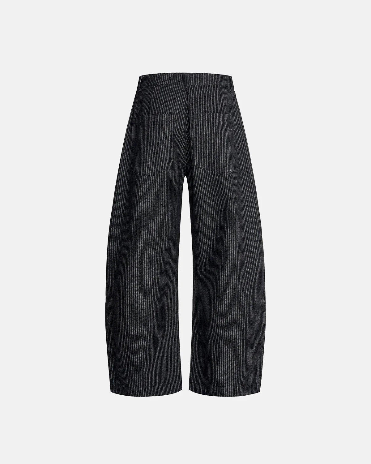 Omygoods Vintage Pinstripe Pleated Barrel Jeans