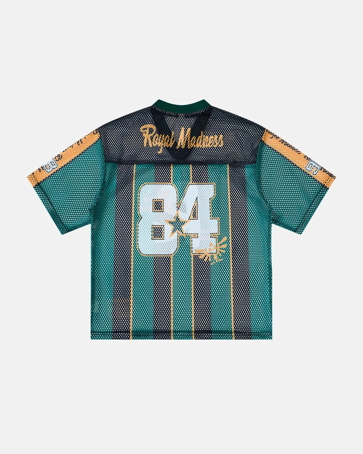 Omygoods Vintage Striped Mesh Jersey