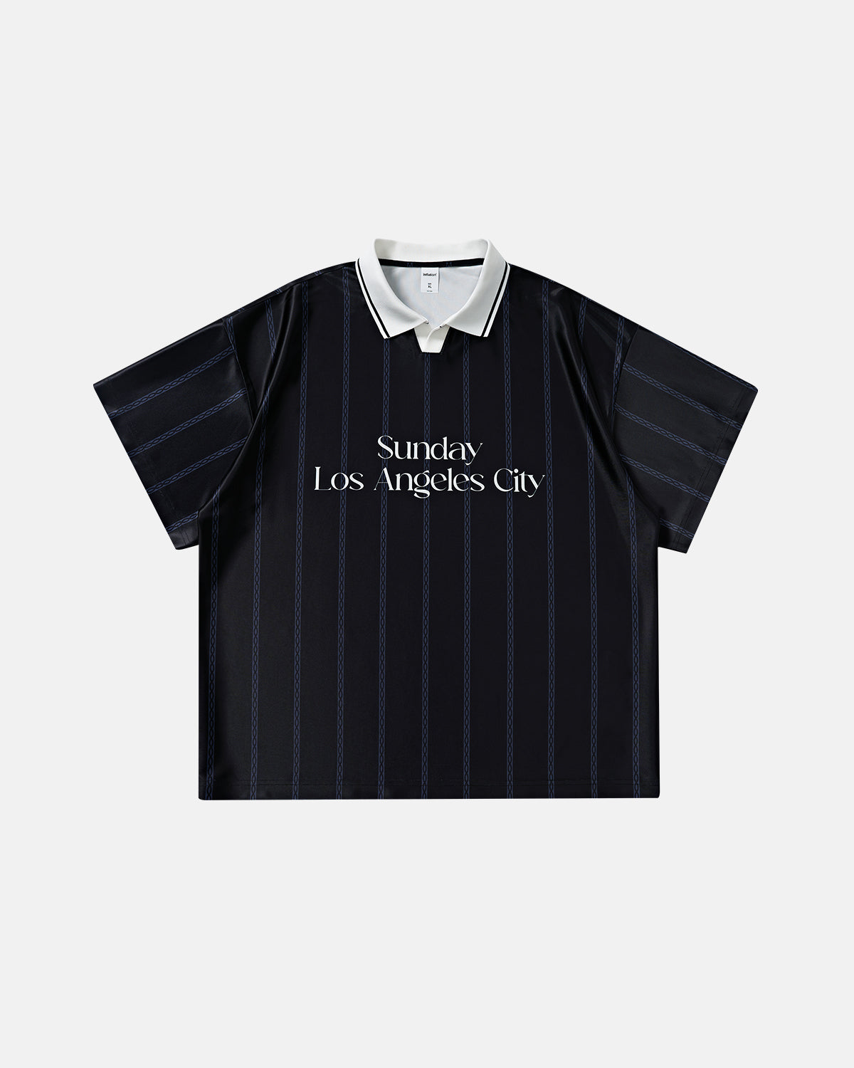 Omygoods Vintage Striped Polo Jersey