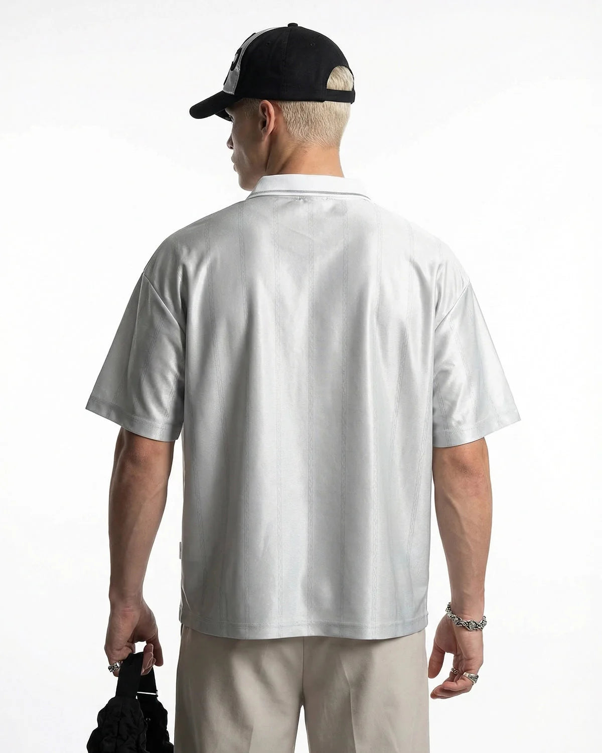 Omygoods Vintage Striped Polo Jersey