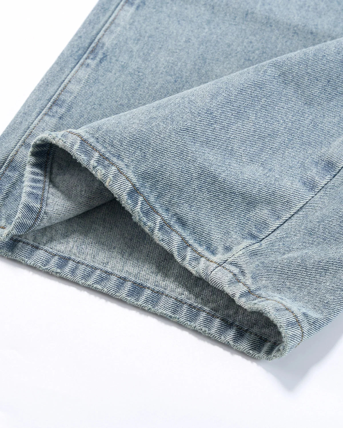 Omygoods Vintage Wash Distressed Baggy Jeans