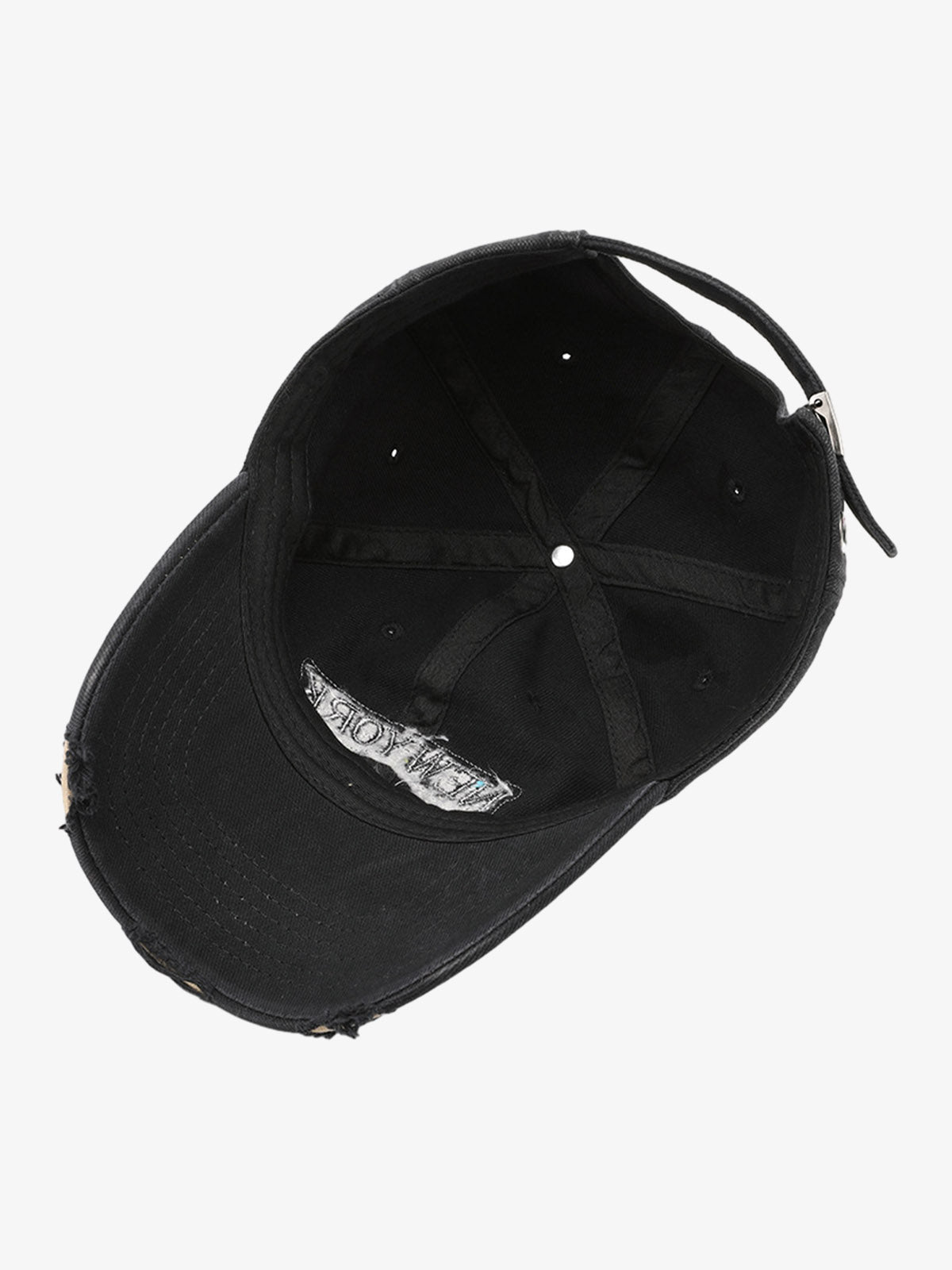 Omygoods Vintage Washed Distressed Letter Embroidery Baseball Cap