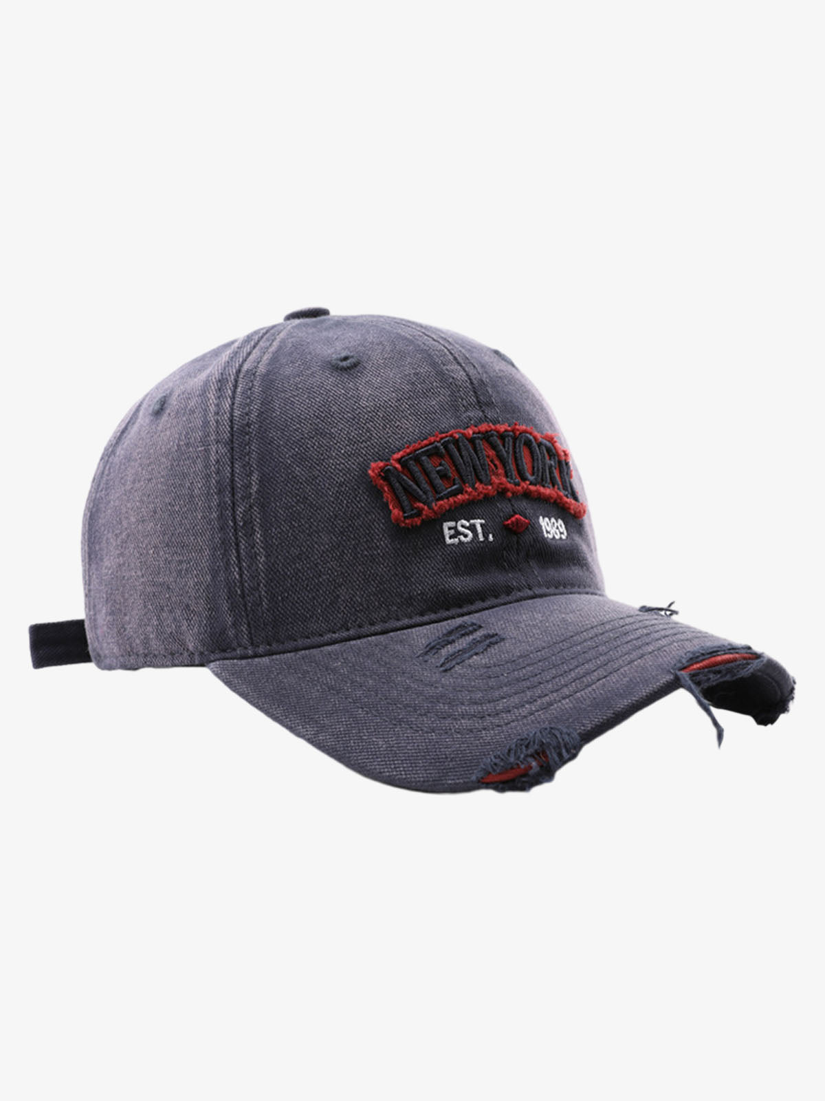 Omygoods Vintage Washed Distressed Letter Embroidery Baseball Cap