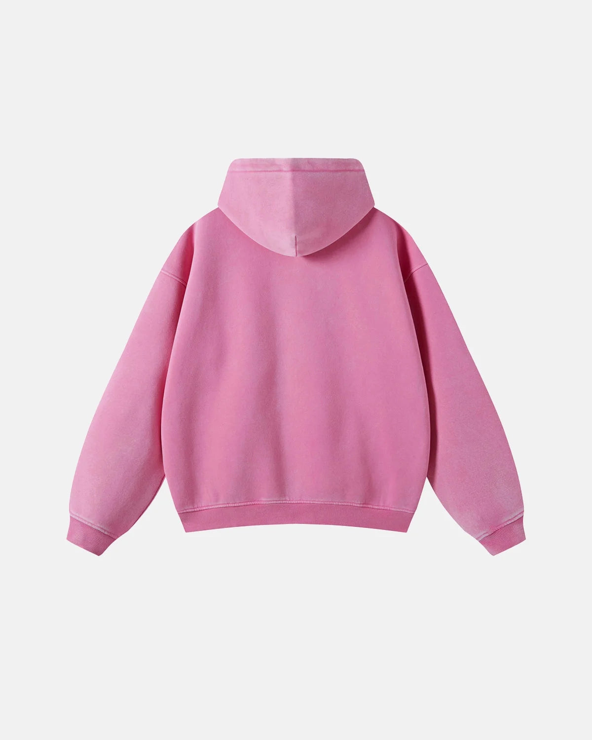 Omygoods Vintage Washed Zip Up Hoodie