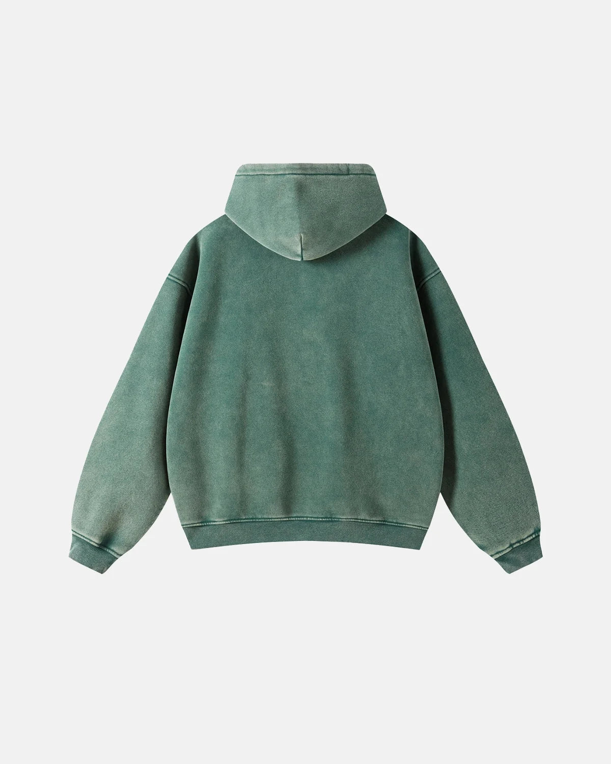 Omygoods Vintage Washed Zip Up Hoodie