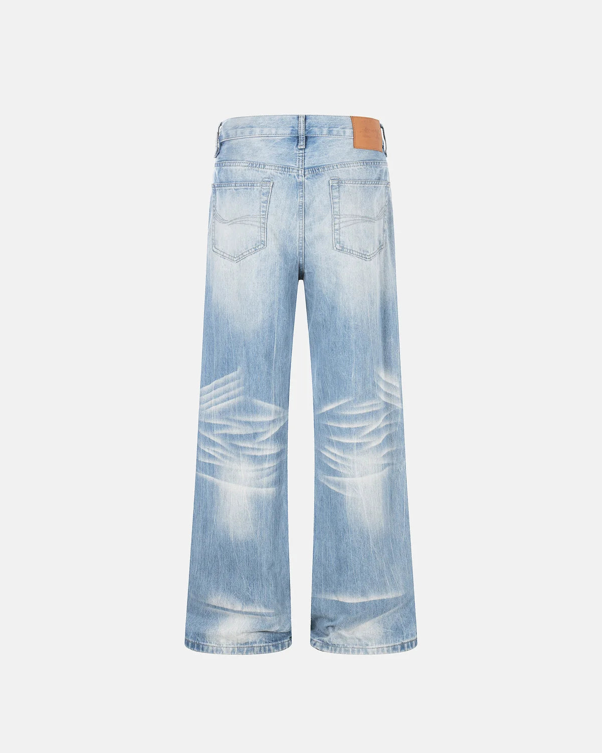 Omygoods Vintage Whiskered Bootcut Jeans