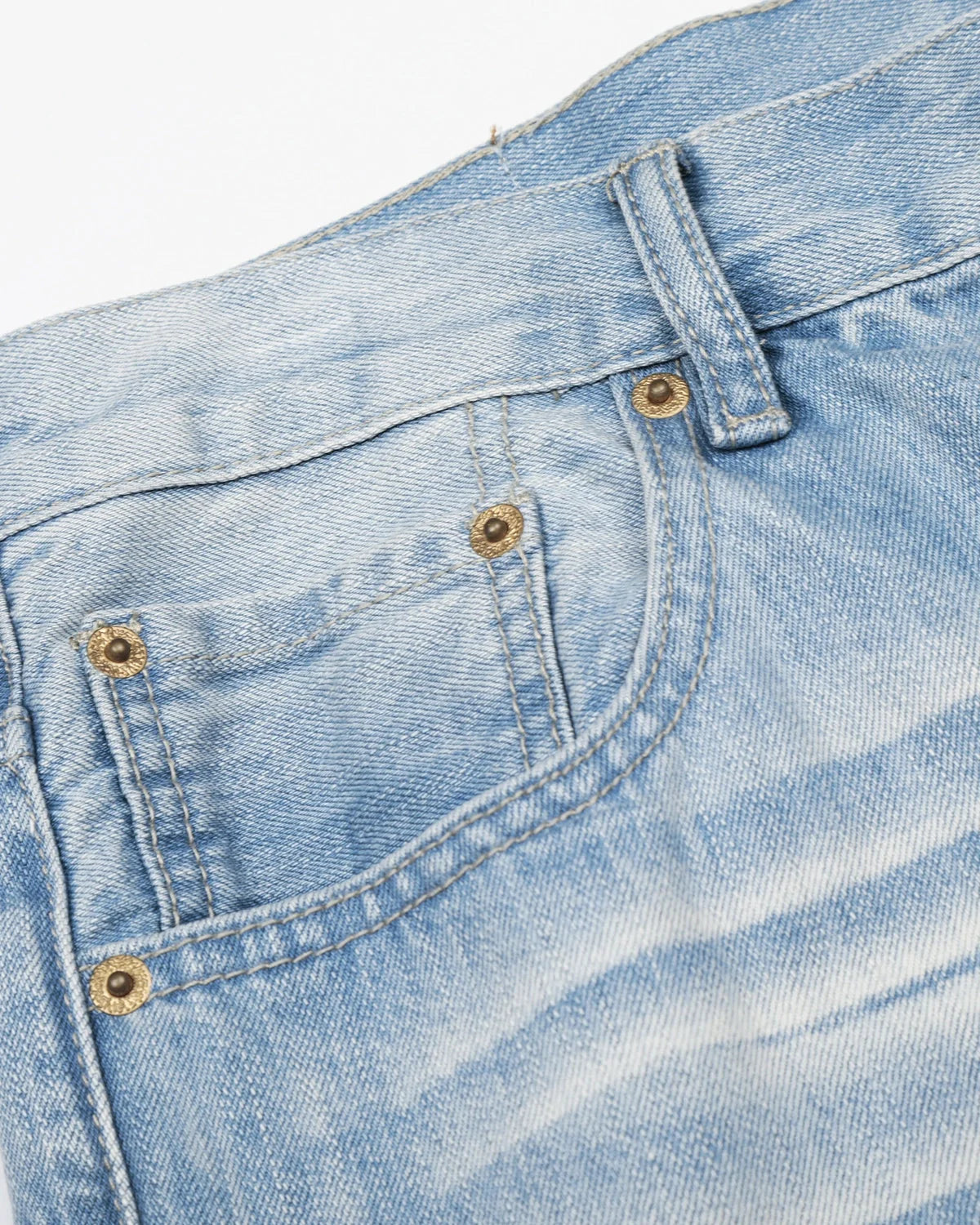 Omygoods Vintage Whiskered Bootcut Jeans