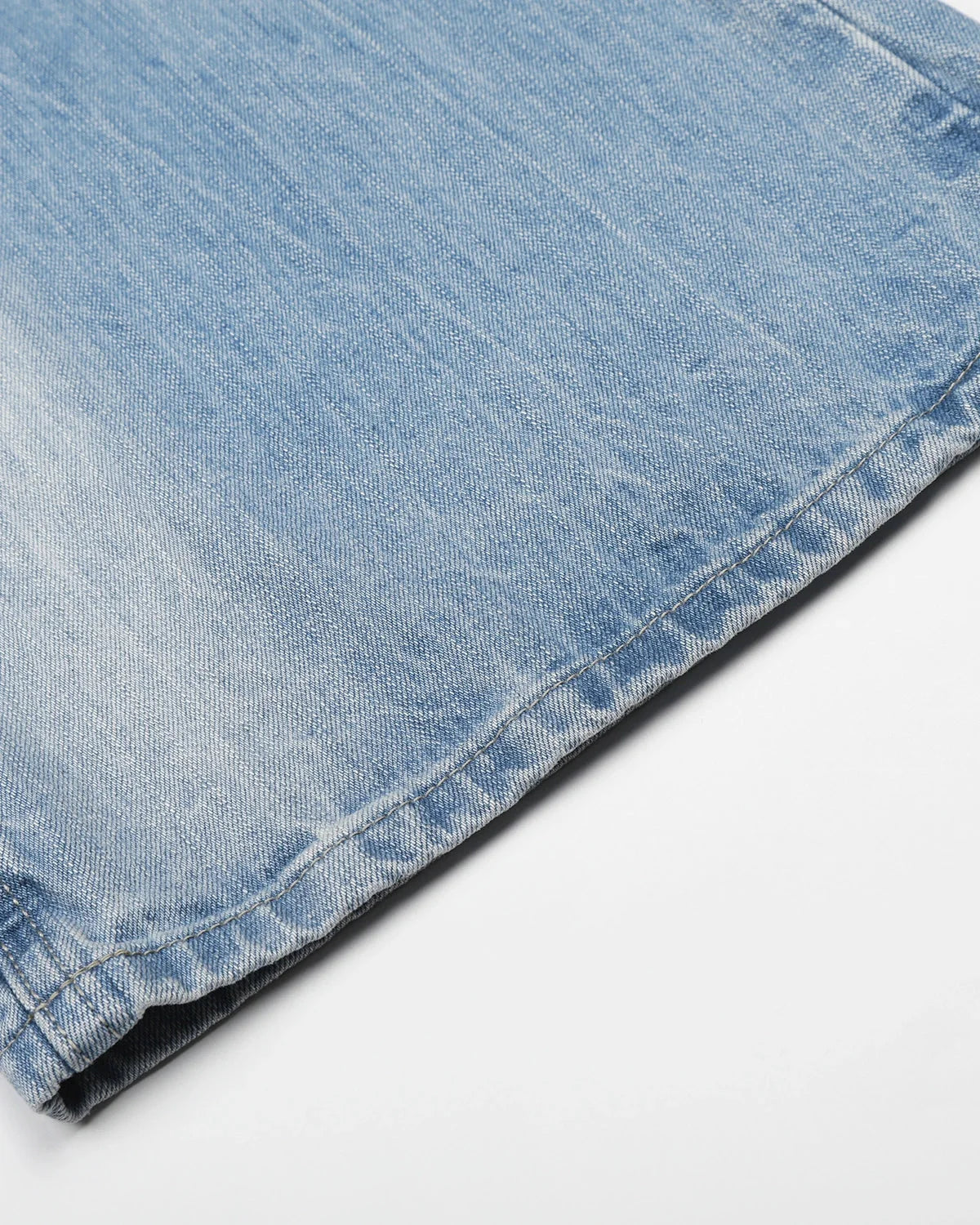 Omygoods Vintage Whiskered Bootcut Jeans