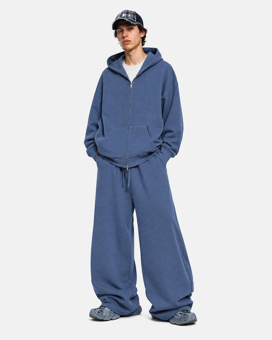 Omygoods Waffle Knit Barrel Sweatpants