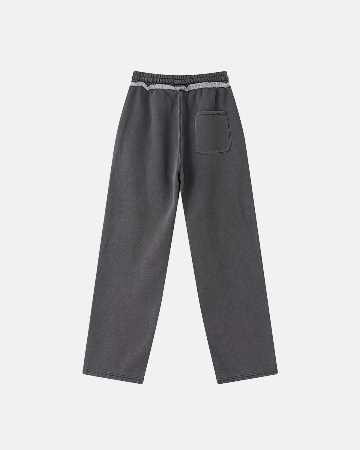 Omygoods Wash Patchwork Straight Leg Sweatpants