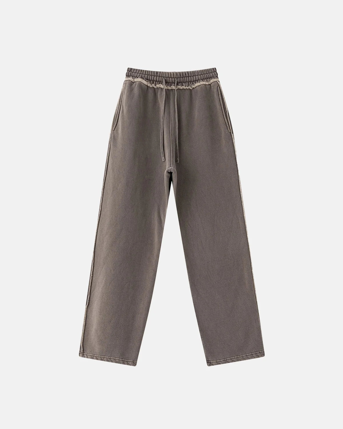 Omygoods Wash Patchwork Straight Leg Sweatpants