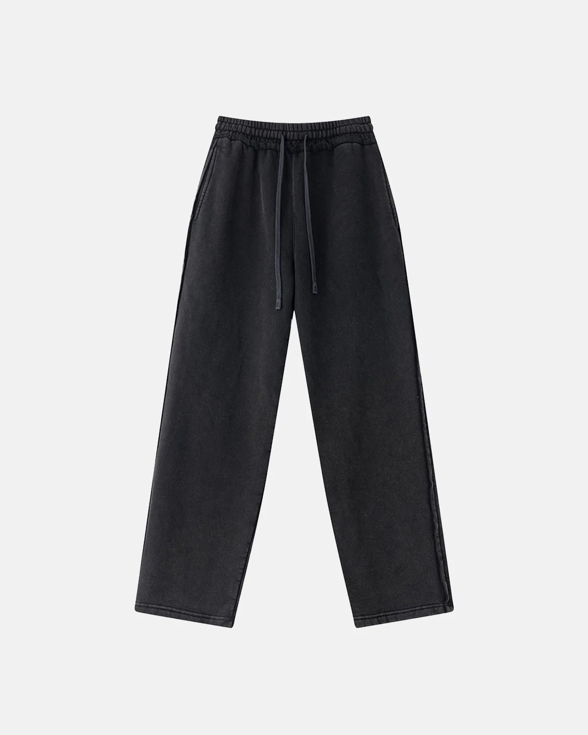 Omygoods Wash Patchwork Straight Leg Sweatpants